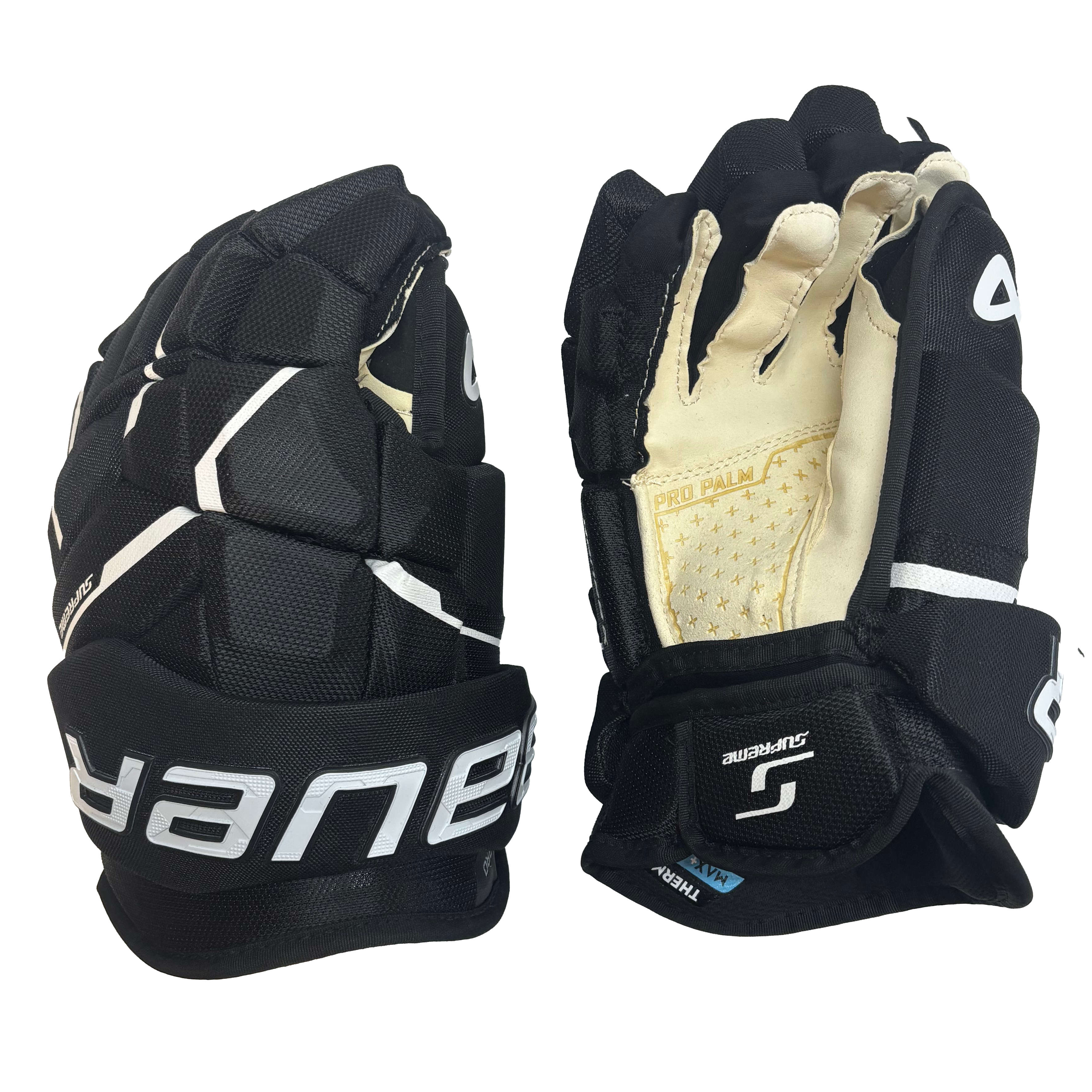 Bauer Supreme M5 Pro - Intermediate Hockey Gloves (Black/White)